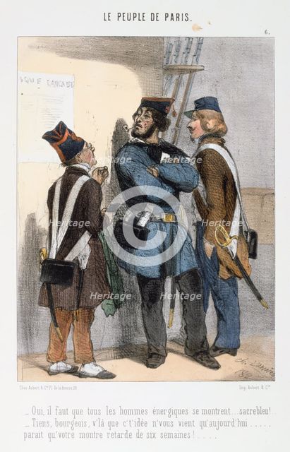 Cartoon relating to the Paris Commune, 1870s.  Artist: Anon
