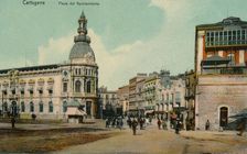 Cartagena - Plaza del Ayuntamiento c1900
