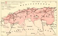 'Carte administrative de l'Algerie; Afrique du nord 1914. Creator: Unknown