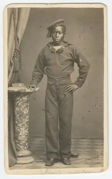 Carte-de-visite of a sailor named Jim, late 19th century. Creator: Unknown