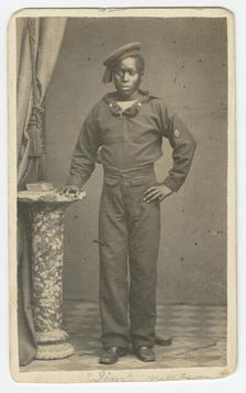 Carte-de-visite of a sailor named Jim, late 19th century. Creator: Unknown