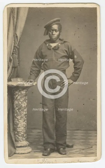 Carte-de-visite of a sailor named Jim, late 19th century. Creator: Unknown.