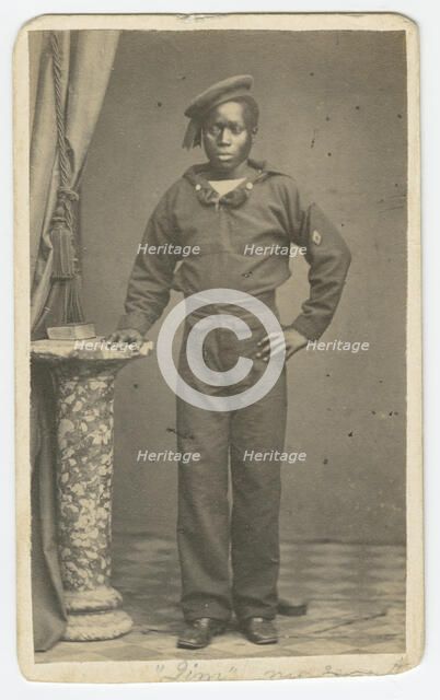 Carte-de-visite of a sailor named Jim, late 19th century. Creator: Unknown.