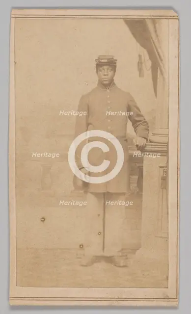 Carte-de-visite of an unidentified Union soldier, 1862-1884. Creator: Henry C. Cushing.
