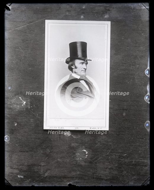 Carte-de-Visite of Fielding Bradford Meek (1817-1876), 1880s. Creator: United States National Museum Photographic Laboratory.