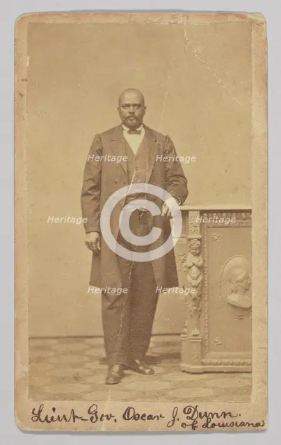 Carte-de-visite of Lt. Governor Oscar J. Dunn, 1868-1871. Creator: Unknown.