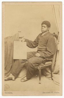 Carte-de-visite of Thomas Wiggins, also known as Blind Tom, ca. 1870. Creator: WL Germon