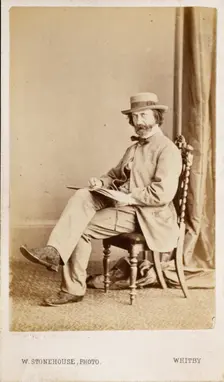 Carte de visite of unidentified man, late 19th century. Creator: William Stonehouse