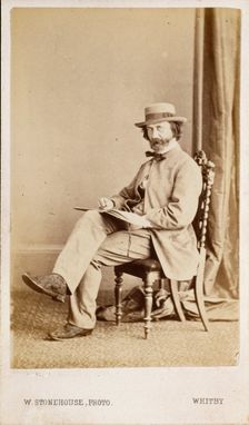 Carte de visite of unidentified man, late 19th century. Creator: William Stonehouse