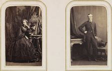 Carte-de-Visite Album of British and European Royalty, 1860s-70s. Creator: F Joubert