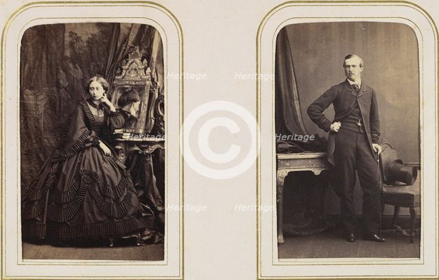 Carte-de-Visite Album of British and European Royalty, 1860s-70s. Creator: F Joubert.
