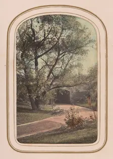 Carte-de-visite Album of Central Park Views, 1860s. Creator: Ambrose Jackson