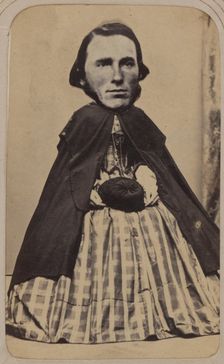 [Carte-de-visite Album of Collaged Portraits], 1850s-90s. Creator: Unknown