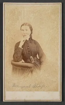 Carte-de-visite portrait of Margaret Alsop, ca. 1865. Creator: Alexander Gardner