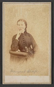 Carte-de-visite portrait of Margaret Alsop, ca. 1865. Creator: Alexander Gardner
