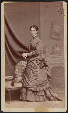 Carte-de-visite portrait of Anna M. Stanton, 1869-1877. Creator: Horning's Photographic Rooms