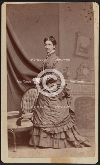 Carte-de-visite portrait of Anna M. Stanton, 1869-1877. Creator: Horning's Photographic Rooms.