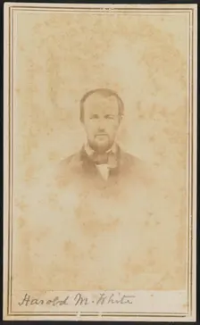 Carte-de-visite portrait of Harold M. White, 1860-1862. Creator: H. S. Tousley