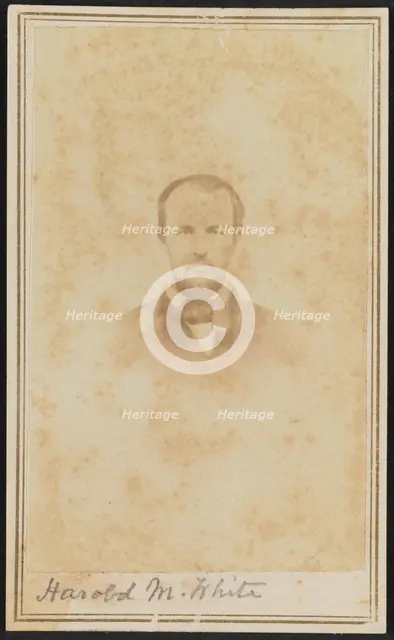 Carte-de-visite portrait of Harold M. White, 1860-1862. Creator: H. S. Tousley.