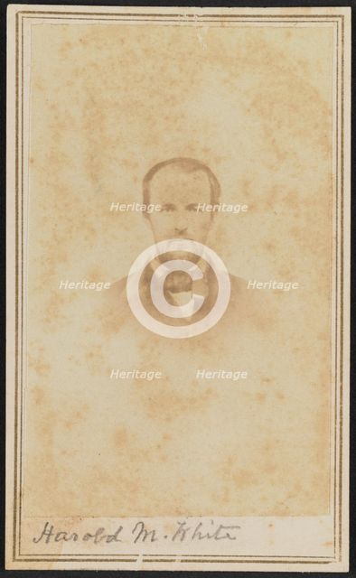 Carte-de-visite portrait of Harold M. White, 1860-1862. Creator: H. S. Tousley.