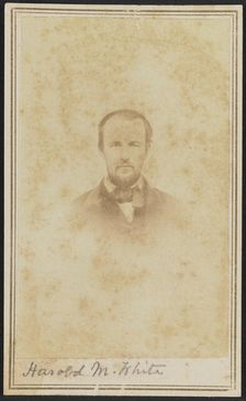 Carte-de-visite portrait of Harold M. White, 1860-1862. Creator: H. S. Tousley