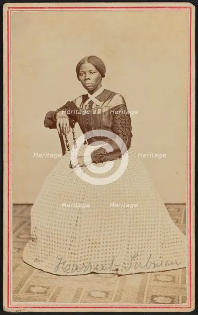 Carte-de-visite portrait of Harriet Tubman, 1868-1869. Creator: Benjamin F. Powelson.
