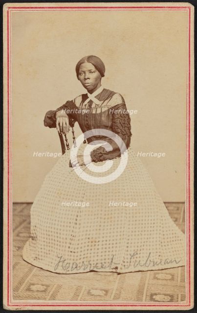 Carte-de-visite portrait of Harriet Tubman, 1868-1869. Creator: Benjamin F. Powelson.