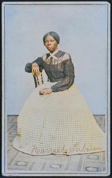 Carte-de-visite portrait of Harriet Tubman, 1868-1869. Creator: Benjamin F. Powelson