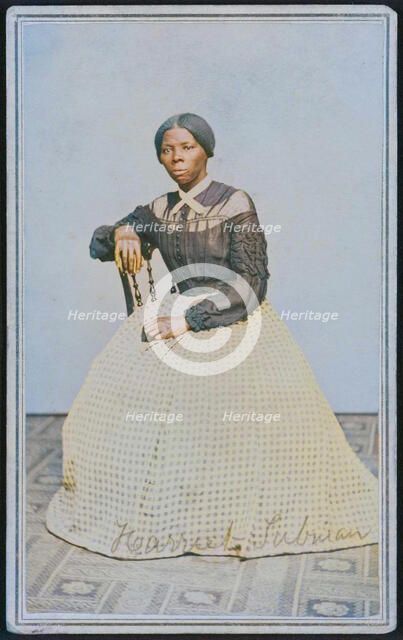 Carte-de-visite portrait of Harriet Tubman, 1868-1869. Creator: Benjamin F. Powelson.