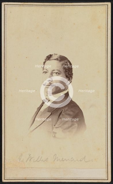 Carte-de-visite portrait of John W. Menard, 1868-1870. Creator: William H. Leeson.