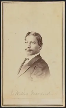 Carte-de-visite portrait of John W. Menard, 1868-1870. Creator: William H. Leeson