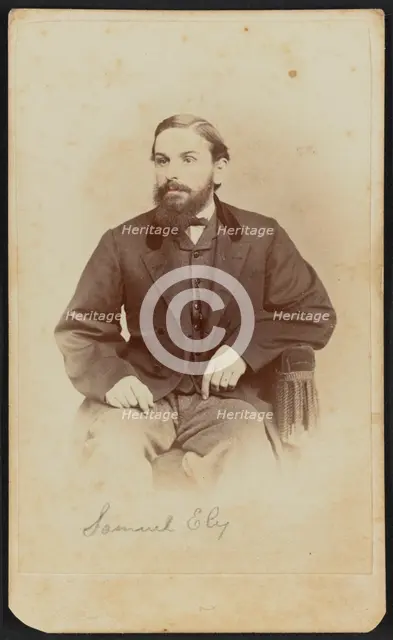Carte-de-visite portrait of Samuel Ely, 1862-1869. Creator: Henry C. Phillips.