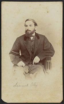 Carte-de-visite portrait of Samuel Ely, 1862-1869. Creator: Henry C. Phillips