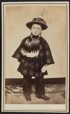Carte-de-visite portrait of Willy Hall, ca. 1860. Creator: Unknown