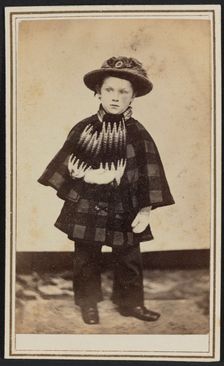 Carte-de-visite portrait of Willy Hall, ca. 1860. Creator: Unknown