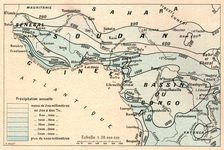 'Carte des pluies; L'Ouest Africain 1914. Creator: Unknown