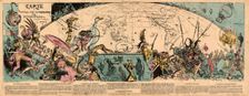 Carte des voyages très extraordinaires de Saturnin Farandoul. Artist: Robida, Albert (1848-1926)