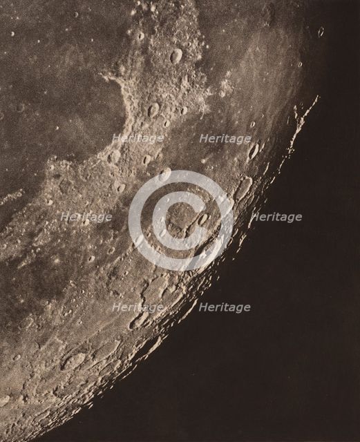 Carte photographique de la lune, 1904. Creator: Charles le Morvan.