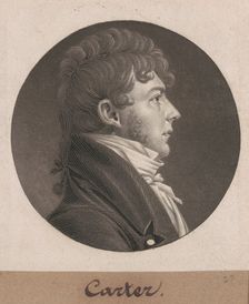 Carter, 1804. Creator: Charles Balthazar Julien Févret de Saint-Mémin