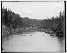 Carter Notch looking south, White Mountains, New Hampshire, between 1890 and 1901. Creator: Unknown