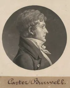 Carter Burwell, 1805. Creator: Charles Balthazar Julien Févret de Saint-Mémin