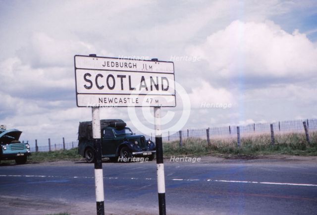 Carter Bar on A68, the border with Scotland, c1960.  Artist: CM Dixon.