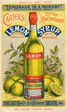 Carter’s Lemon Syrup, 19th century