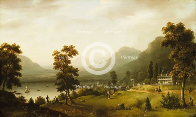 Carter's Tavern at the Head of Lake George, between 1817 and 1818. Creator: Francis Guy.