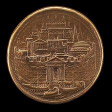 Carthage with Galleys in Harbor [reverse]. Creator: Alessandro Cesati