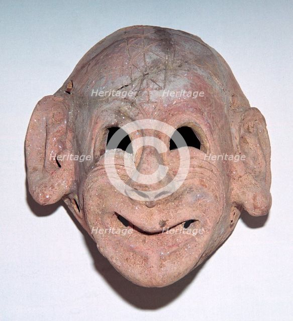 Carthaginian grinning mask, 6th century. Artist: Unknown