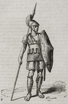Carthaginian warrior, 1852. Creator: Unknown