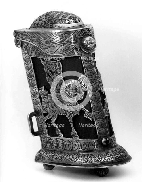 Cartridge Box Made for the Bodyguard of the Prince-Elector of Saxony, German, Saxony, c1590-1600. Creator: Unknown.