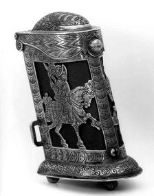 Cartridge Box Made for the Bodyguard of the Prince-Elector of Saxony, German, Saxony, c1590-1600. Creator: Unknown