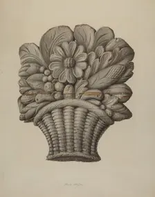 Carved Ornament, 1935/1942. Creator: Charles Garjian